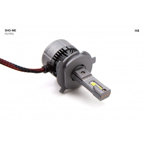 Светодиодная LED лампа Sho-Me F6 Pro H4 (ближний-дальний) (комплект 2шт)